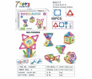 MAGNETYCZNE KLOCKI DLA DZIECI KONSTRUKCYJNE ZABAWKI_ PREZENT DLA DZIECI 6273636