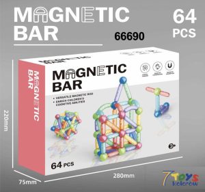 ZABAWKA KLOCKI  MAGNETIC 64PCS 4828761