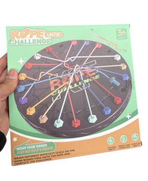 Gra Planszowa Rozplątywanie Lin Sznurków Logiczna Zręcznościowa Rodzinna 7641488