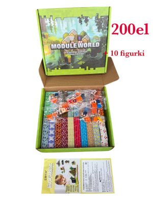 MAGNETYCZNE KLOCKI DLA DZIECI SZEŚCIANY 217 EL + 10 figurki PREZENT PUDEŁKO 8330154