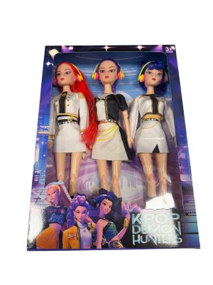 MUZYKI Zestaw lalek Kpop Demon Hunters Rumi Mira Zoey K-popowe Łowczynie Demonów 4684093