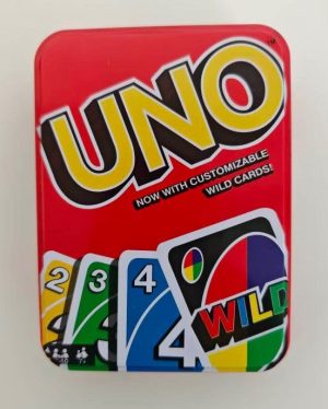 Karty do gry MATTEL UNO GRA KARCIANA PUDEŁKO METALOWE 3851025