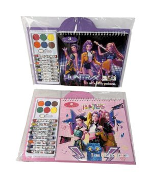 Kpop Łowcy Demonów Postać Anime Rumi Mira Zoey Książka do Rysowania Kredkami Kolorowanka 1845592