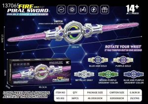 Zabawka w postaci dwustronnego_ obrotowego miecza świetlnego 8400124