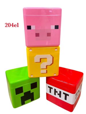 MAGNETYCZNY ZESTAW KLOCKÓW JAK MINECRAFT 204EL KLOCKÓW + 2 FIGURKI 9114937