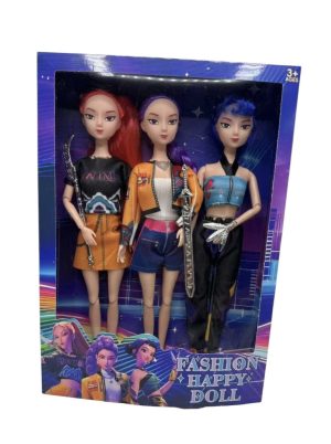 Lalka Lalki K-Pop Demon Hunters 30Cm Zestaw 3 Lalek Z Muzyką 5203649