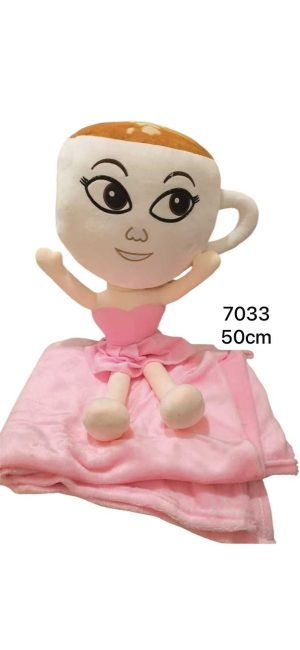 Maskotka cappuccino z kocem 50 cm 9280321