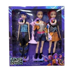 ZESTAW 3SZT LALKA K-POP Z DŹWIĘKIEM MUZKA 1393939