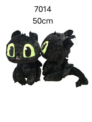 Maskotka smok czarne 50 cm 6656957