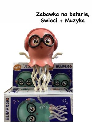 Tańcząca Meduza ośmiornica świecąca grająca jeździ interaktywna 4221822