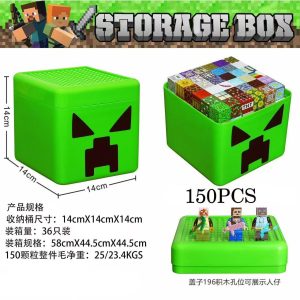 150el + 5 fiegurki Klocki magnetyczne  TNT Duże Pudełko 4642884