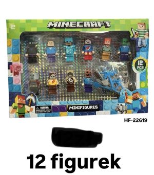 Minecraft Klocki MINI FIGURKI 12 SZT 9681709