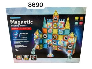 Klocki magnetyczne ledowe 96 elementów. 6883249