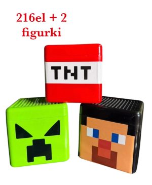 216el + 2 fiegurki Klocki magnetyczne TNT Duże Pudełko 2531741
