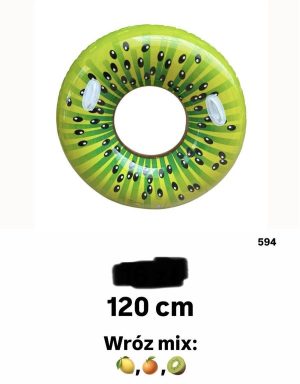 120 CM Dmuchane Koło do Pływania Witch Hunters Różowe z Głową Postaci 1467007
