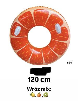 150 CM Dmuchane Koło do Pływania Witch Hunters Różowe z Głową Postaci 1467008