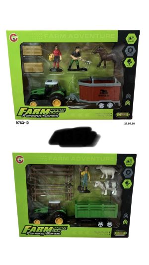 Zestaw Zabawek Rolniczych Farm Adventure Tractor z Przyczepą 1467012