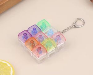 Klawiatura Mechaniczna LED Klikacz Antystresowy Brelok Fidget Switch Kliker 5556311