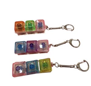BRELOK ŚWIECĄCY KLIKACZ LED RGB FIDGET TOY ANTYSTRESOWY CLICKER 4806872