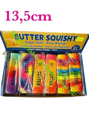 13_5cm Butter Squishy kolorowa piankowa zabawka 7085310