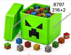 216el + 2 fiegurki Klocki magnetyczne TNT Duże Pudełko 7954353