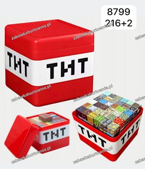 216el + 2 fiegurki Klocki magnetyczne TNT Duże Pudełko 7954354