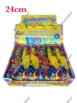 24cm Butter Squishy kolorowa piankowa zabawka 7954363