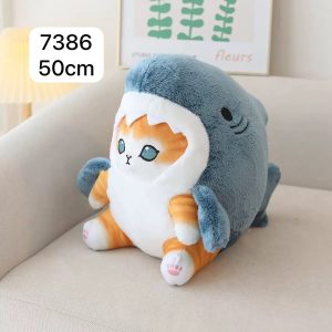Maskotka kot rekin 50 cm 8417830