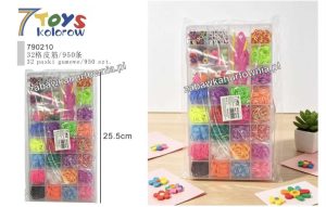 GUMKI DO ROBIENIA BRANSOLETEK +KORALIKI DIY ZESTAW 5252417