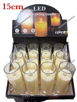15cm ŚWIECZKA ELEKTRYCZNY WKŁAD DO ZNICZY ŚWIECA LED PŁOMIEŃ 6383404