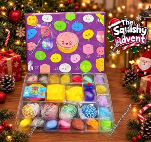 KALENDARZ ADWENTOWY 25 SQUISHY PREZENT ANTYSTRESOWY ŚWIĄTECZNY ZESTAW 3429454